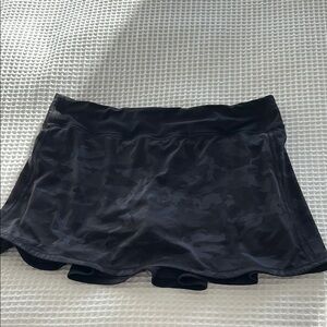 Lululemon Athletica Black Camo Skirt